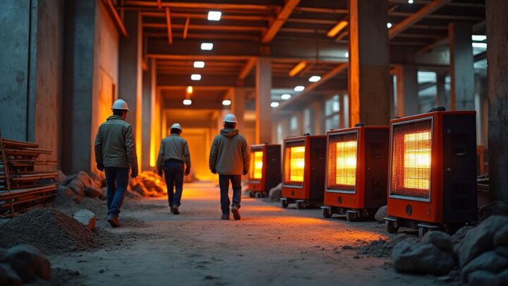 Comment le chauffage mobile industriel révolutionne les zones de construction