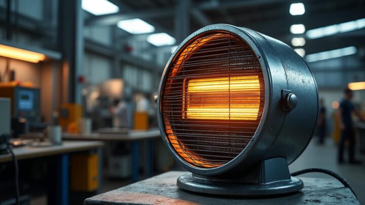 Le chauffage industriel rond 3 000 W : un atout pour améliorer la productivité