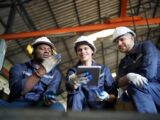 Worker in metal industry