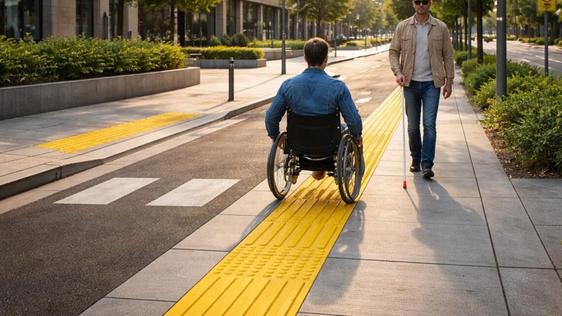 Bande de guidage PMR : norme pour un environnement sécurisé