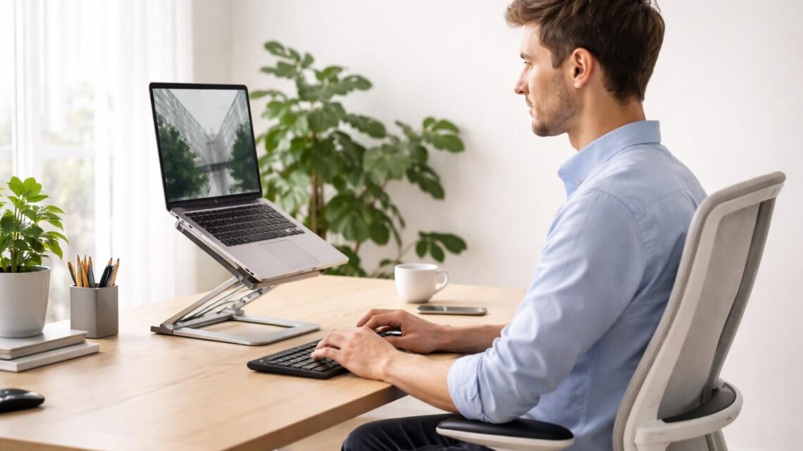 Ergonomie : rendre un PC portable productif (écran clavier posture)