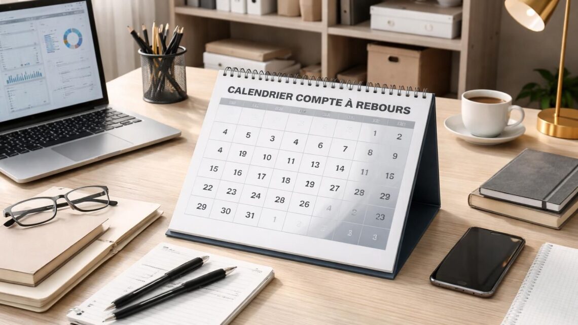 Pourquoi un calendrier compte à rebours à imprimer est essentiel pour votre organisation