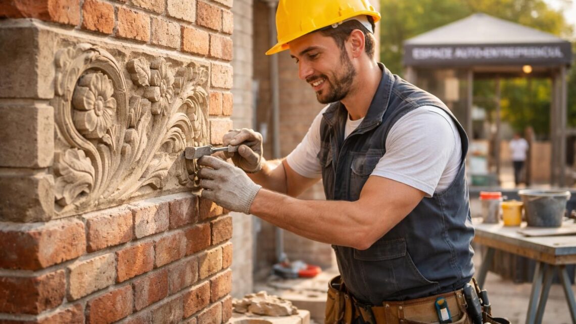 Les avantages d&rsquo;opter pour le statut d&rsquo;auto entrepreneur : un maçon créatif