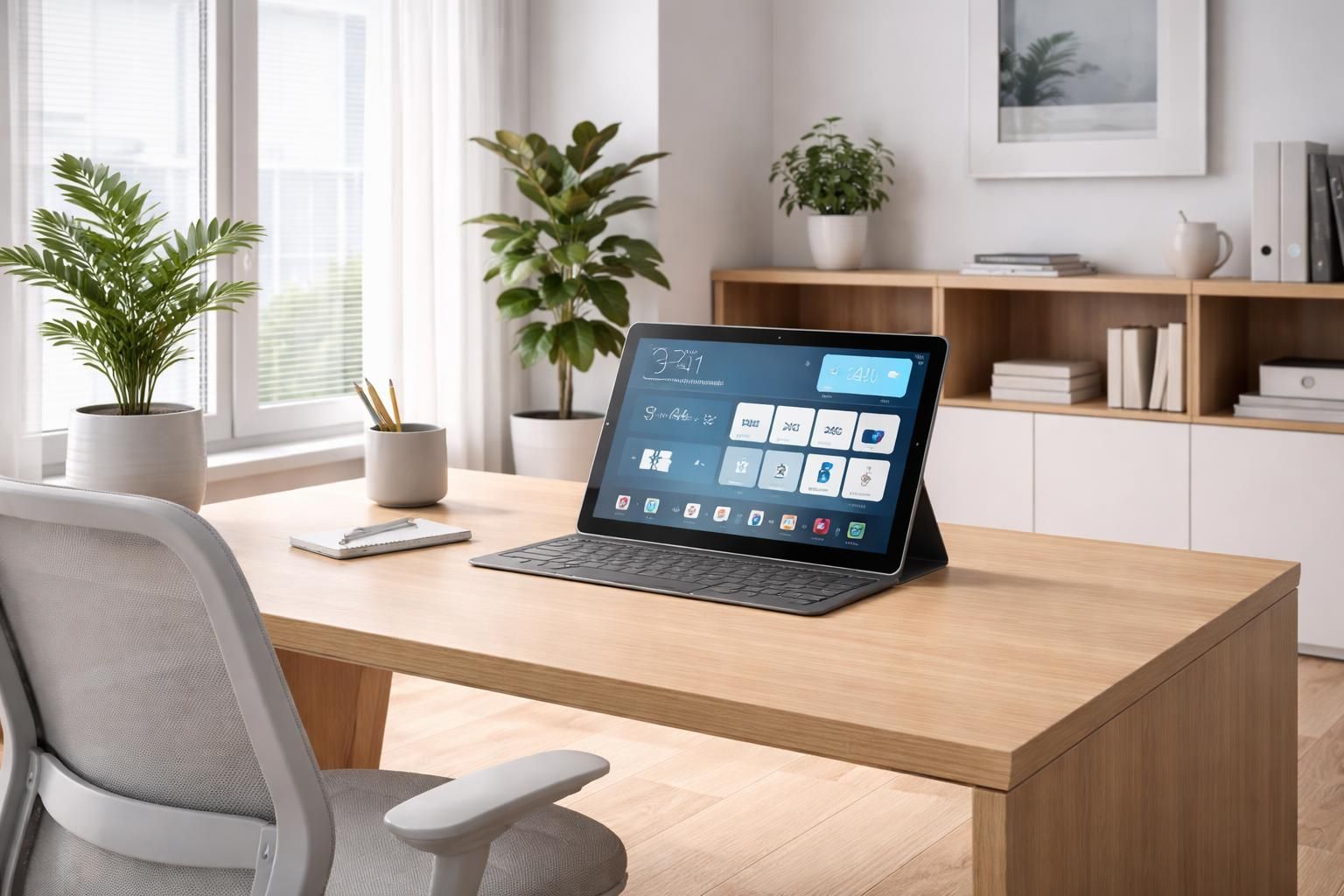 découvrez comment intégrer efficacement des tablettes tactiles et un câblage invisible dans des bureaux rénovés pour un espace de travail moderne et esthétique.