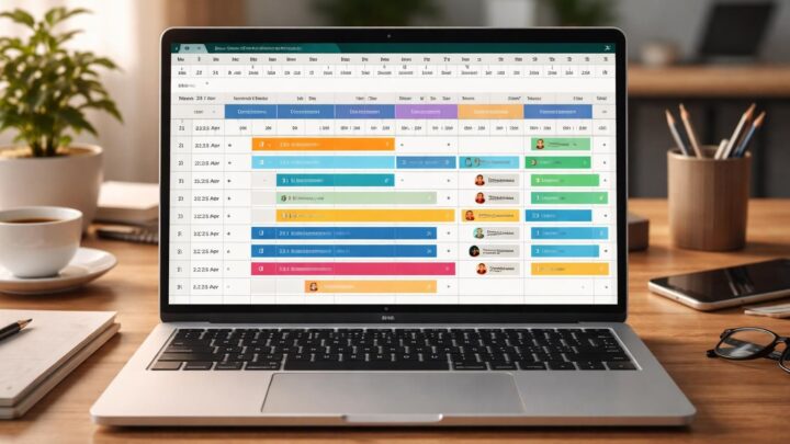 Modèle Excel pour un planning de travail optimisé