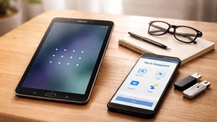 Mot de passe oublié Galaxy Tab A6 : solutions simples et précautions