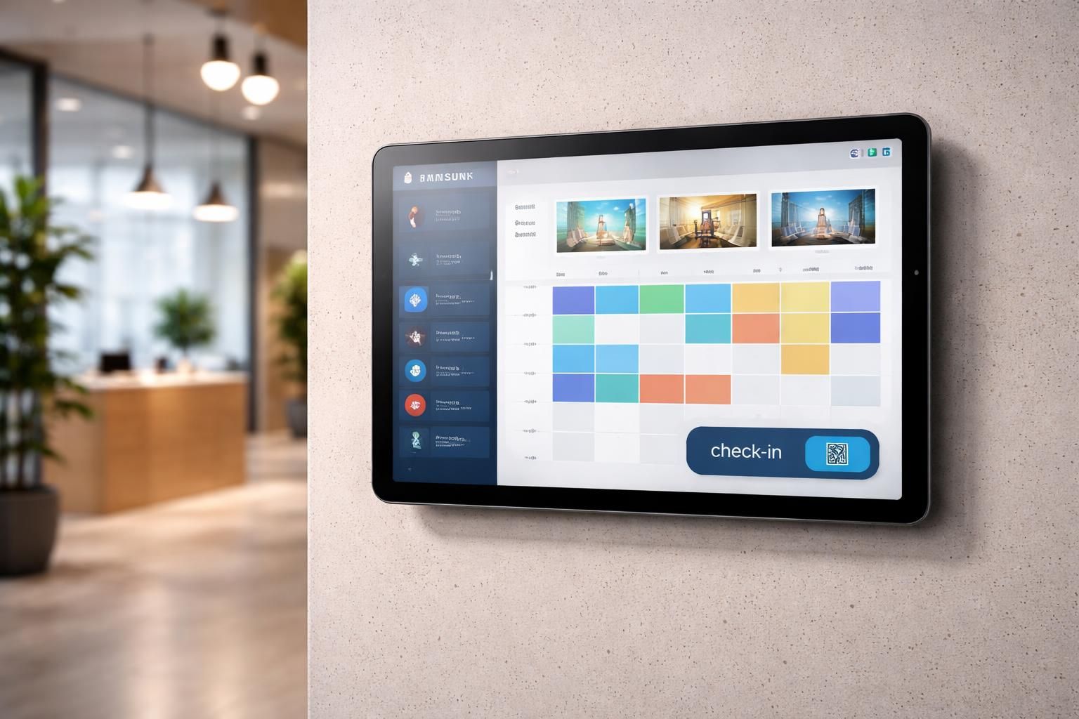 découvrez comment transformer une galaxy tab en planning de salles interactif et système de check-in en mode kiosque android pour une gestion simplifiée et efficace.